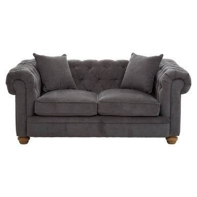 2 Seater Grey Fabric Sofa, Spencer