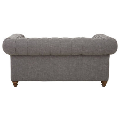 2 Seater Grey Linen Sofa, Stella