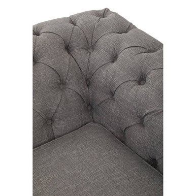 2 Seater Grey Linen Sofa, Stella