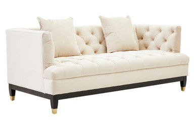 2 Seater Ivory Fabric Sofa, Sefira