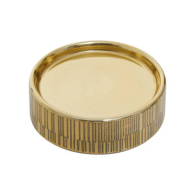Allegra Line Effect Gold Soap Dish