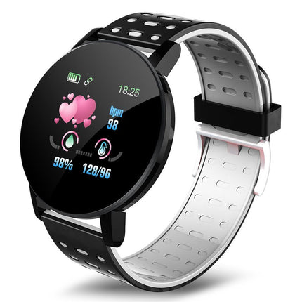 119 Plus Smart Watch - Fitness Tracker with Heart Rate Monitor & 7-Day Battery Life | Bluetooth Smartwatch