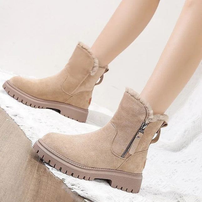 Women's Winter Velvet Warm Thick Cotton Furry Boots