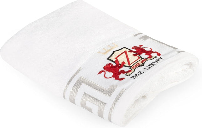 1 Bath Towels for Face Guests 40 x 70 Face 500 g Fine Bamboo and Cotton Super Soft Absorbent Durable Perfect Gym Hands Non Fading Towel (White, 1