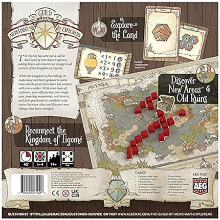 Alderac Entertainment Group | The Guild of Merchant Explorers Board Game in English for All Family | Strategic and Competitive Game for 1-4 Players | Establish New Cities