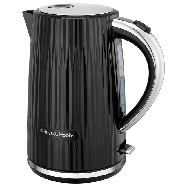 Russell Hobbs Electric Kettle (Hot Water, Tea or Coffee, 1.7L, Push to open lid, Perfect pour spout, Removable washable filter, Illuminated switch,