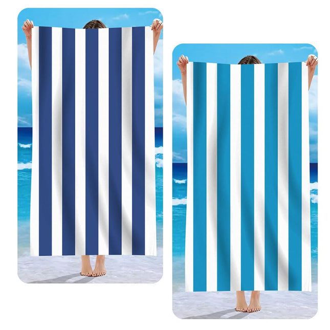 2pcs Beach Towels for Adults, 150x75cm Microfibre Beach Towel, Sand Free,Lightweight Quick Dry Towel for Swimming Sports Beach Gym