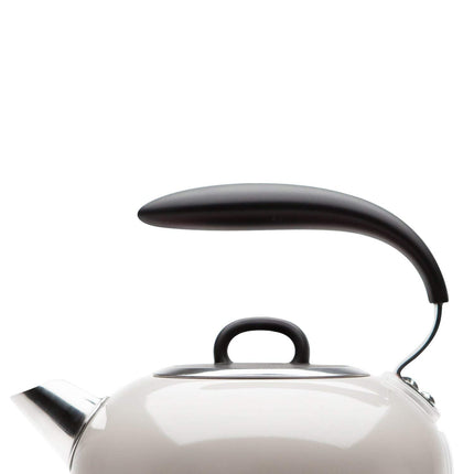 Haden Jersey Stainless Steel Kettle - 3000W Rapid Boil Technology, Ergonomic Design, BPA-Free, Safety Features, and Stylish Chrome Detailing, Putty