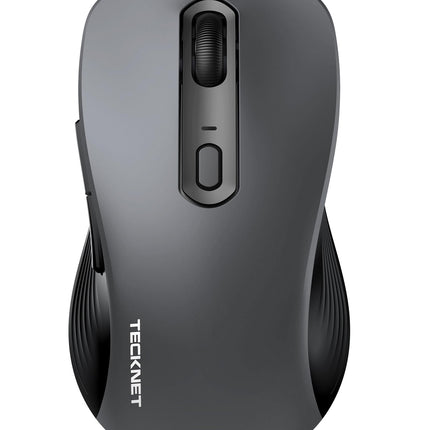 TECKNET Wireless Mouse for Laptop, Tri-Mode Bluetooth 5.0/3.0 & 2.4G Laptop Mouse Wireless, 4800DPI Optical Tracking, Cordless USB Silent Mice for PC