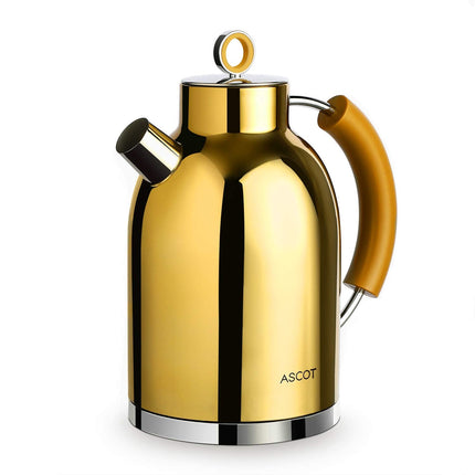 ASCOT Electric Kettle, Stainless Steel Electric Tea Kettle Gifts for Men/Women/Family 1.5L 2200W Retro Tea Heater & Hot Water Boiler, Auto Shut-Off