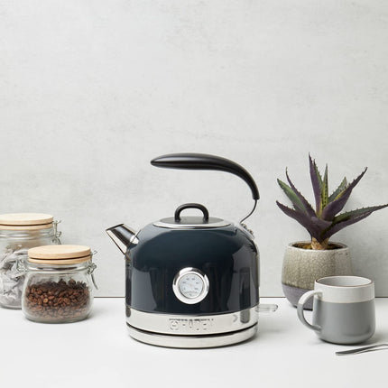 Haden Jersey Blue Electric Kette - 1.5l Capacity, 3000w Rapid Boil Kettle, 360 Swivel Base, Ergonomic Handle, Bpa-free Stainless Steel Kettle -