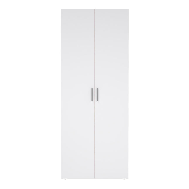 Pepe Wardrobe with 2 Doors in Oak with White High Gloss
