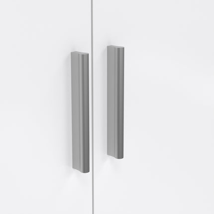 Pepe Wardrobe with 2 Doors in Oak with White High Gloss