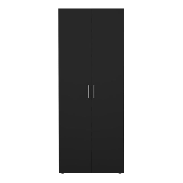 Pepe Wardrobe with 2 Doors in Black