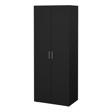 Pepe Wardrobe with 2 Doors in Black