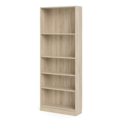 Basic Tall Wide Bookcase (4 Shelves) in Oak Furniture To Go Ltd