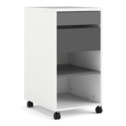 Function Plus Mobile File Cabinet 2 Drawers 1 Shelf
