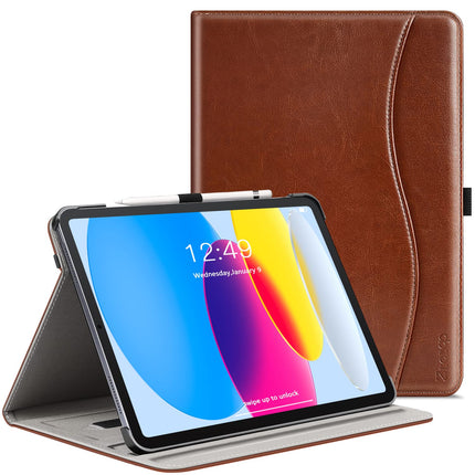 ZtotopCases Case for iPad 11th Generation 11 Inch 2025(A16)/iPad 10th Generation 10.9 Inch 2022, Premium Leather Business Cover with Auto Wake/Sleep,