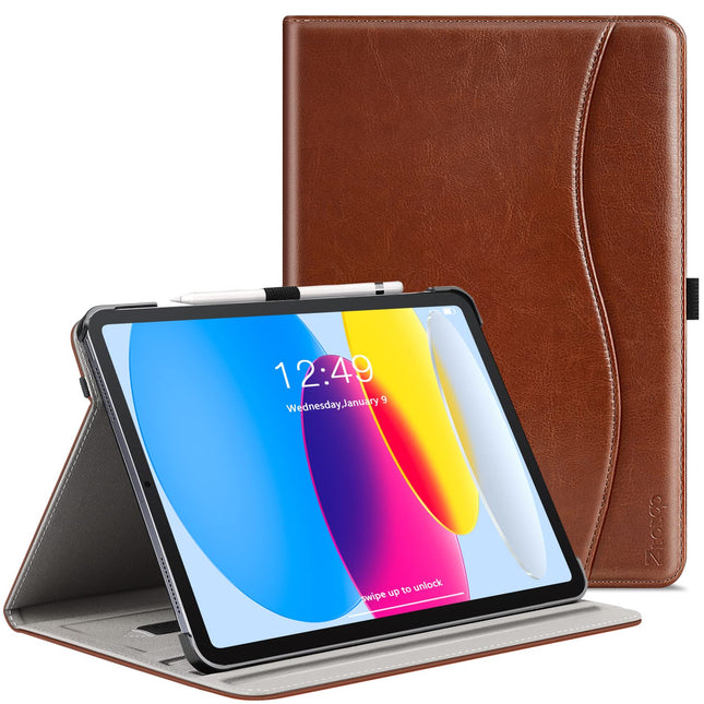 ZtotopCases Case for iPad 11th Generation 11 Inch 2025(A16)/iPad 10th Generation 10.9 Inch 2022, Premium Leather Business Cover with Auto Wake/Sleep,