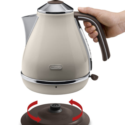 De'Longhi KBOV3001.BG Water Kettle, Plastic, 3000 W, 1.7 liters, Creme