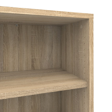 Prima Bookcase 2 Shelves With 2 Drawers 2 File Drawers In Oak