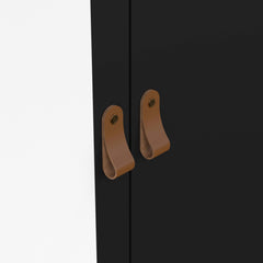 Barcelona Wardrobe with 1 Door 1 Mirror Door 2 Drawers in Matt Black Furniture To Go Ltd
