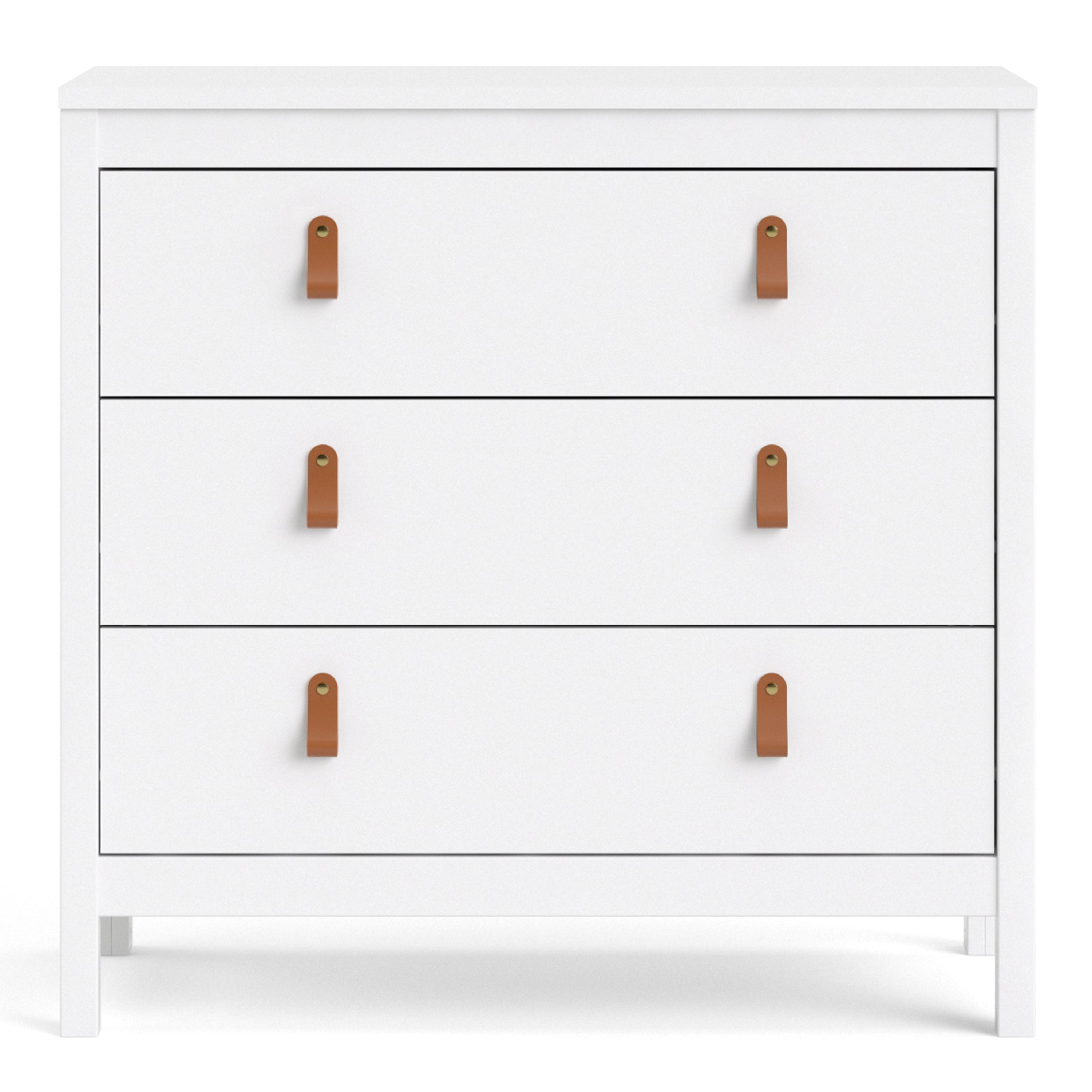 Barcelona Chest 3 Drawers in White Furniture To Go Ltd