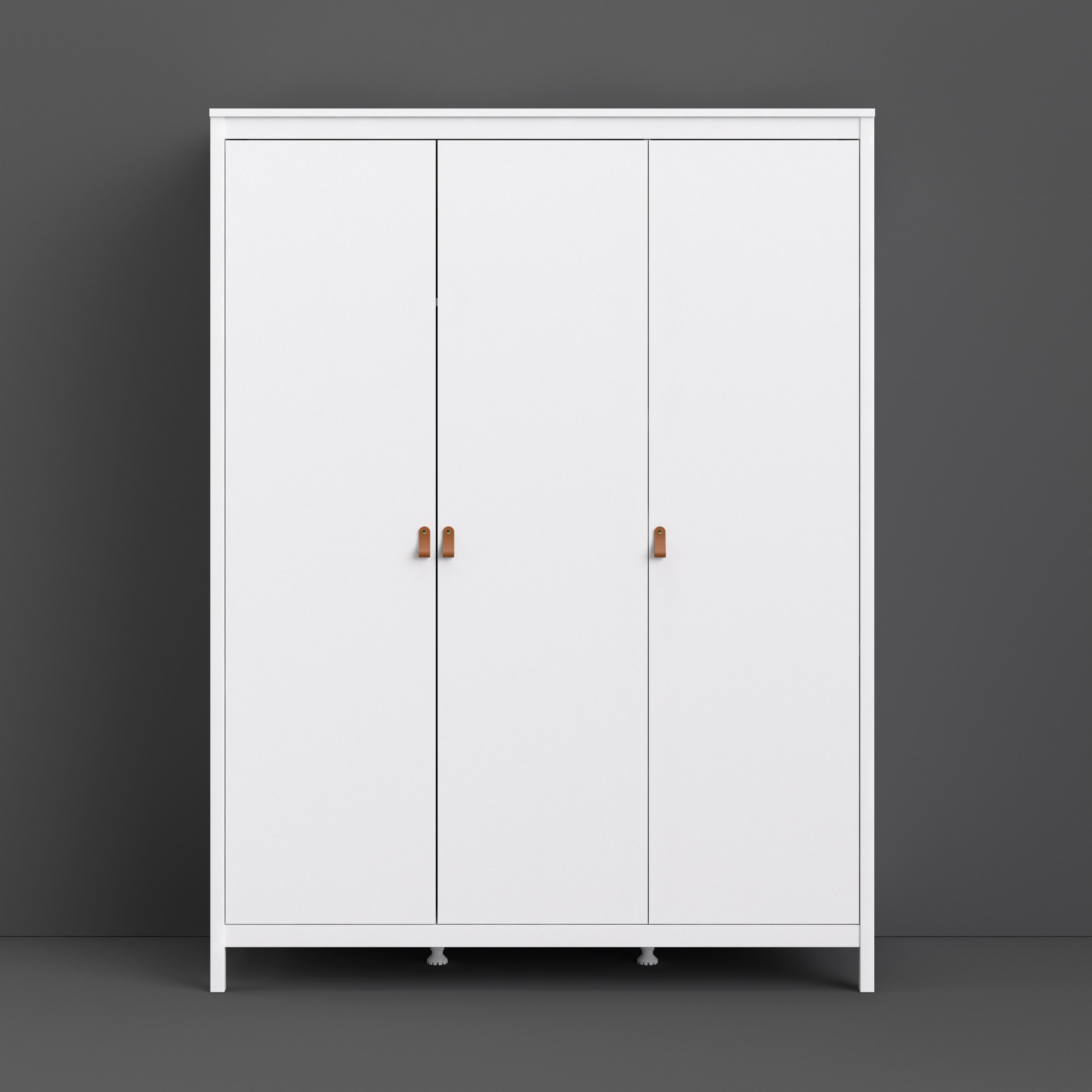 Barcelona Wardrobe with 3 Doors in White Furniture To Go Ltd