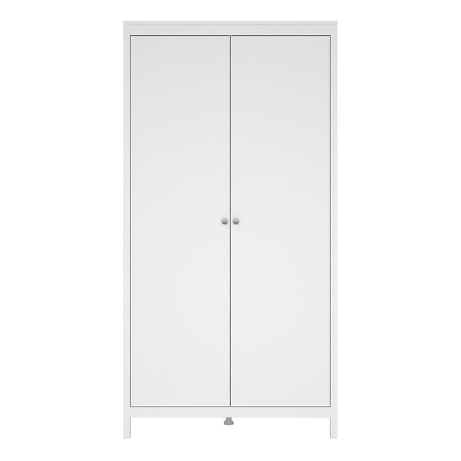 Madrid Wardrobe with 2 Doors in White