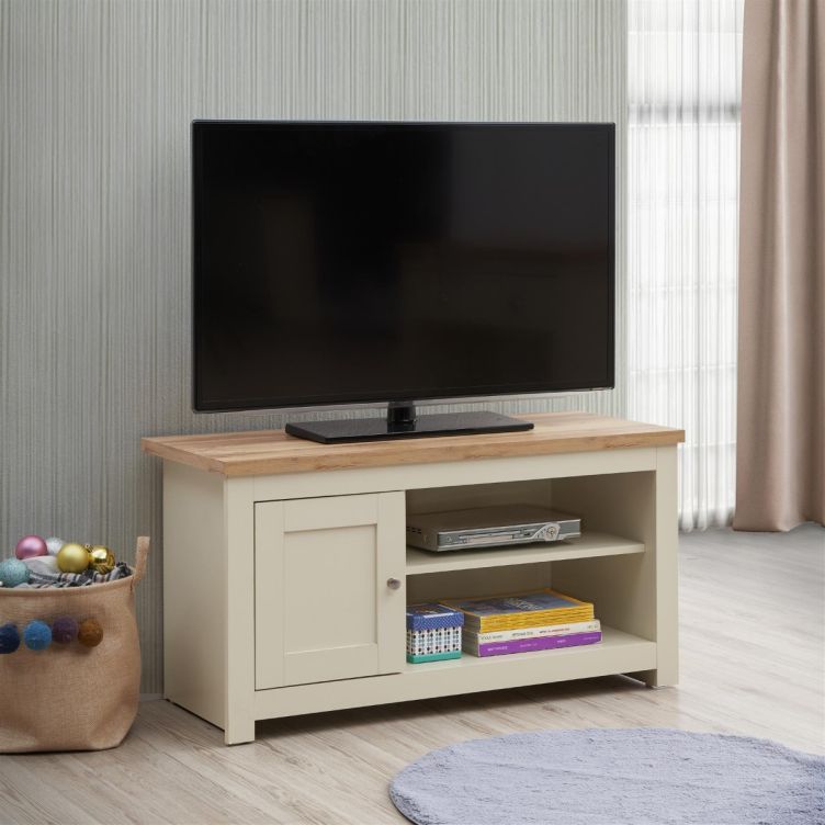 Lisbon Living 3 Piece Set (TV Unit  1 Door 1 Shelf, 3 Doors & 2 Drawer Sideboard, 2 Drawer Coffee Table) Cream