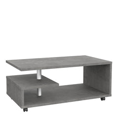 Bailey Coffee Table in Concrete Optic Dark Grey Concrete Effect Furniture To Go Ltd