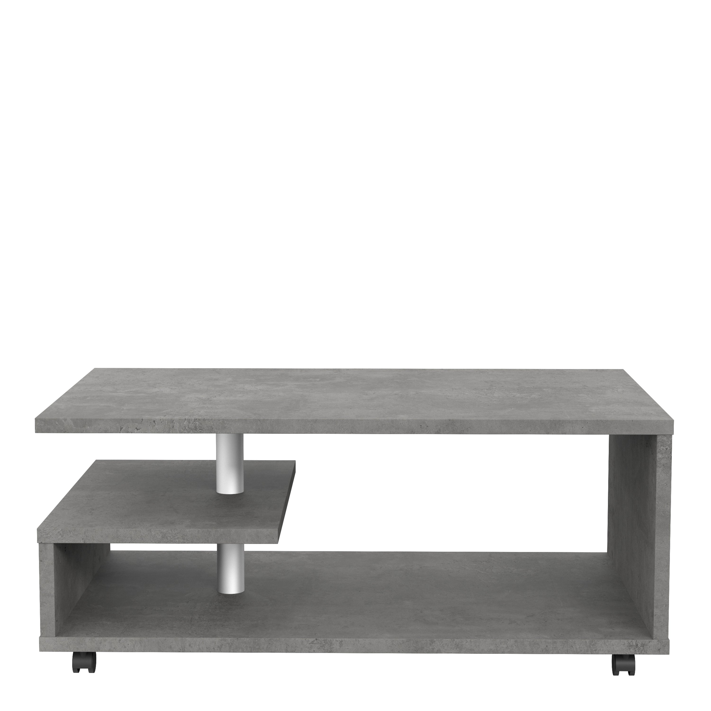 Bailey Coffee Table in Concrete Optic Dark Grey Concrete Effect Furniture To Go Ltd