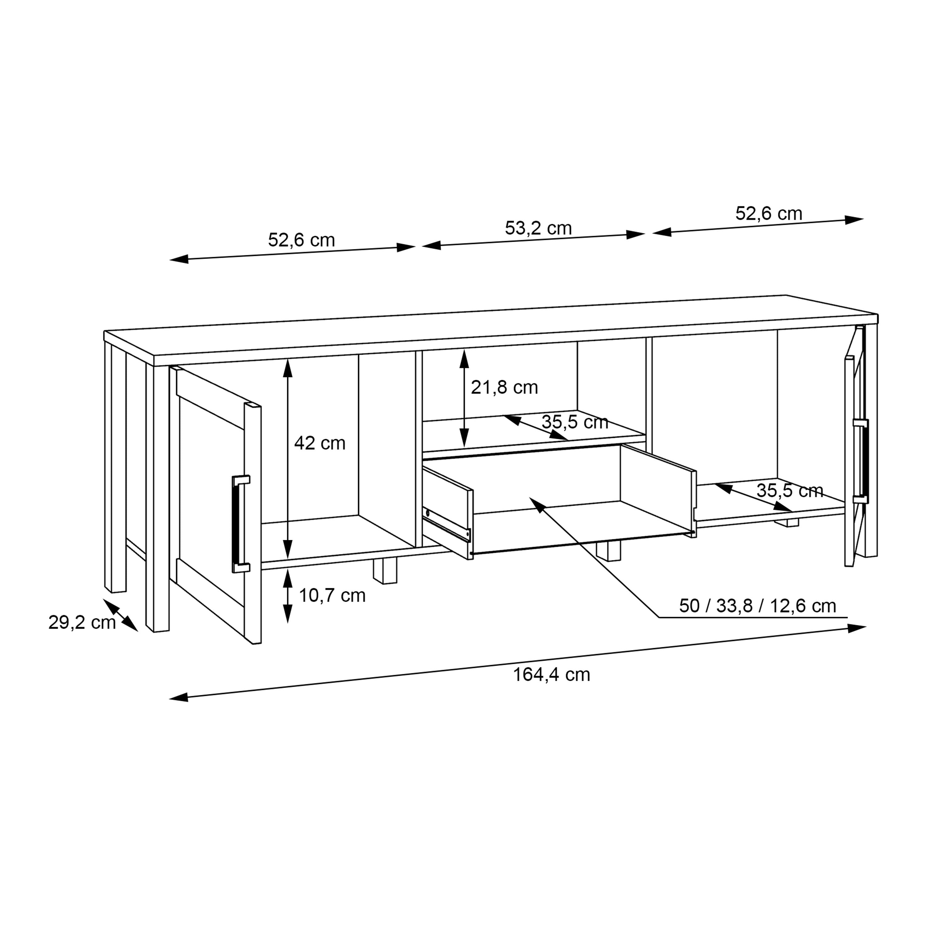 Malte Brun TV Unit in Waterford Oak Furniture To Go Ltd