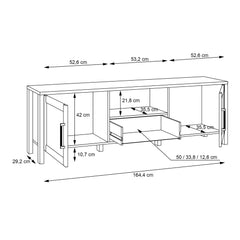 Malte Brun TV Unit in Waterford Oak Furniture To Go Ltd