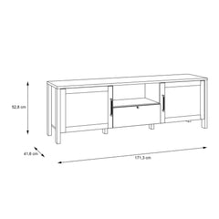 Malte Brun TV Unit in Waterford Oak Furniture To Go Ltd