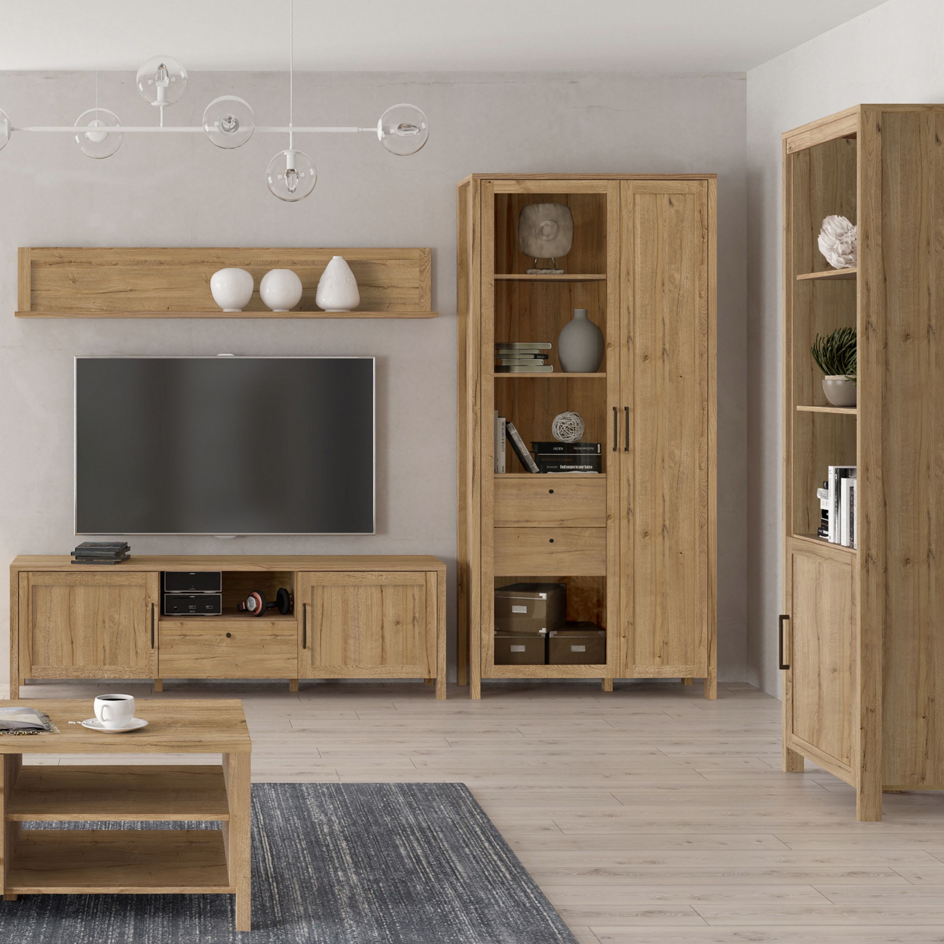 Malte Brun TV Unit in Waterford Oak Furniture To Go Ltd