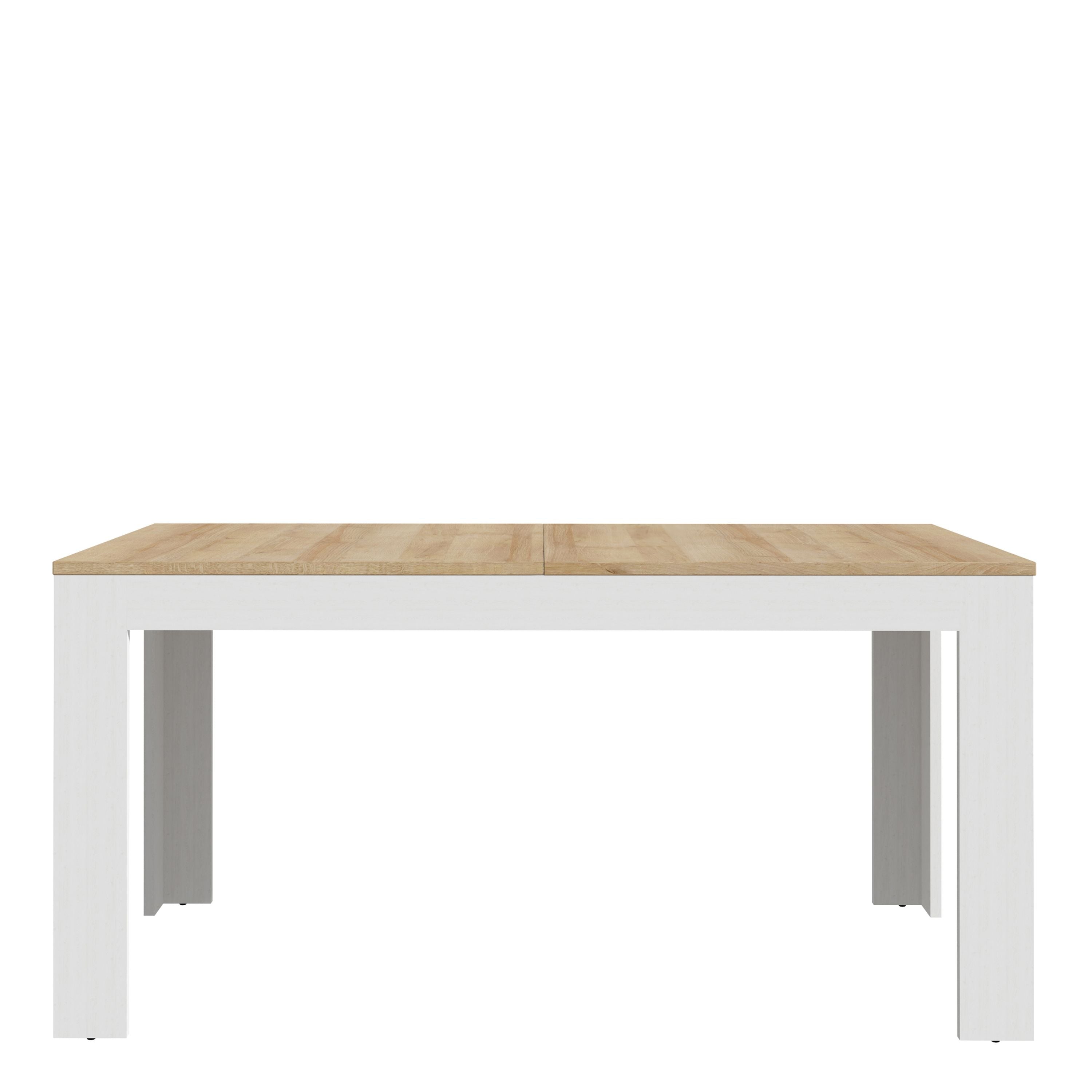 Bohol Extending Dining Table 160-207cm in Riviera Oak/White Furniture To Go Ltd