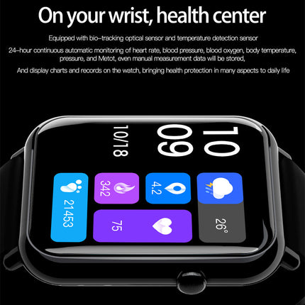 Premium Smart Waterproof Watch - IP67 Fitness Tracker with Bluetooth 5.2 | 1.69" HD Display
