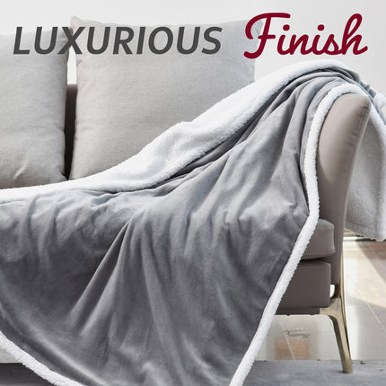 GlamHaus Heated Throw Electric Fleece Over Blanket Sofa Bed Large 160 X 130cm - 9 Heat and 9 Timer Auto Shut Off, Soft, Reversible Design, Digital