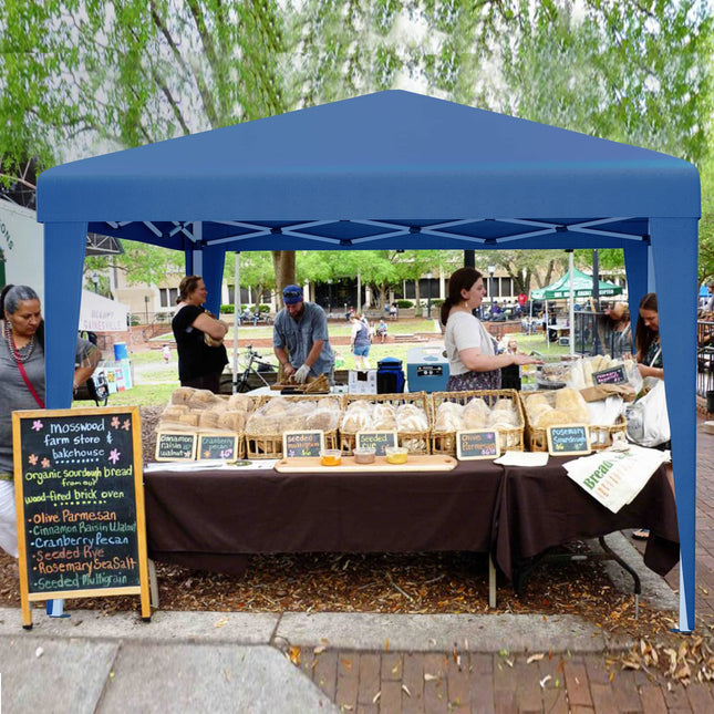 YITAHOME 3x3Meter Instant Heavy Duty Pop Up Gazebo, Folding Garden Camping Party Tent Canopy Marquee with Roller Bag, Stakes and Ropes for Patio