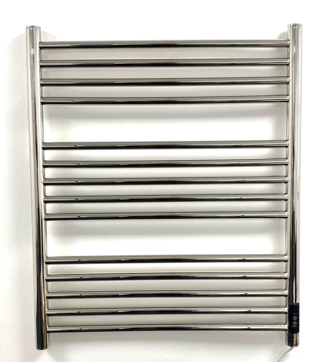 Manissa Siena Stainless Steel Electric Heated Towel Rail H720mm W600mm Mirror Polish Finish Towel Radiator