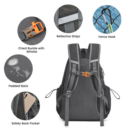 G4Free Tennis Bag, Tennis Backpack for Women Men, Large Pickleball Bag, Holds 4 Rackets with Shoe Compartment