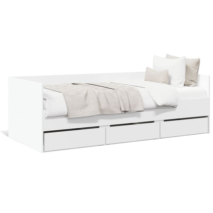 Modern Wooden Single Size 2-in-1 Daybed Sofa Bed With 3 Storage Drawers