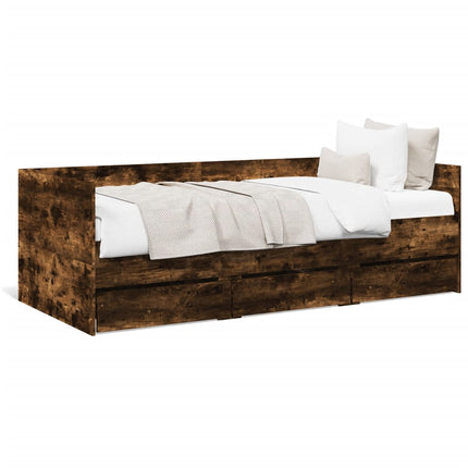 Modern Wooden Single Size 2-in-1 Daybed Sofa Bed With 3 Storage Drawers