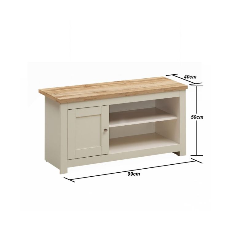 Lisbon Living 3 Piece Set (TV Unit  1 Door 1 Shelf, 3 Doors & 2 Drawer Sideboard, 2 Drawer Coffee Table) Cream