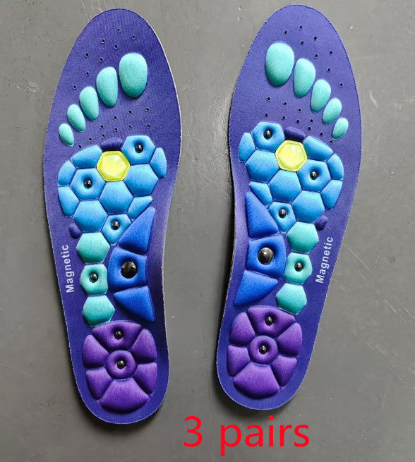 Magnetic Therapy Health Care Acupoint Foot Massage Insoles For Men And Women