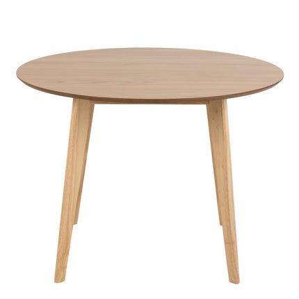 Roxby Round Dining Table in Oak 105x76cm Included 4 Roxby Dining Chairs in Oak