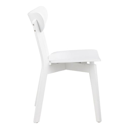 Roxby Square Dining Table in White Included 2 Roxby Dining Chair in White