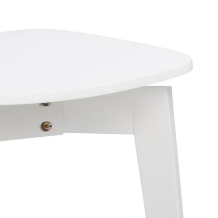 Roxby Square Dining Table in White Included 4 Roxby Dining Chair in White