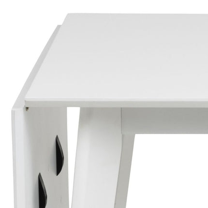 Roxby Square Dining Table in White Included 4 Roxby Dining Chair in White